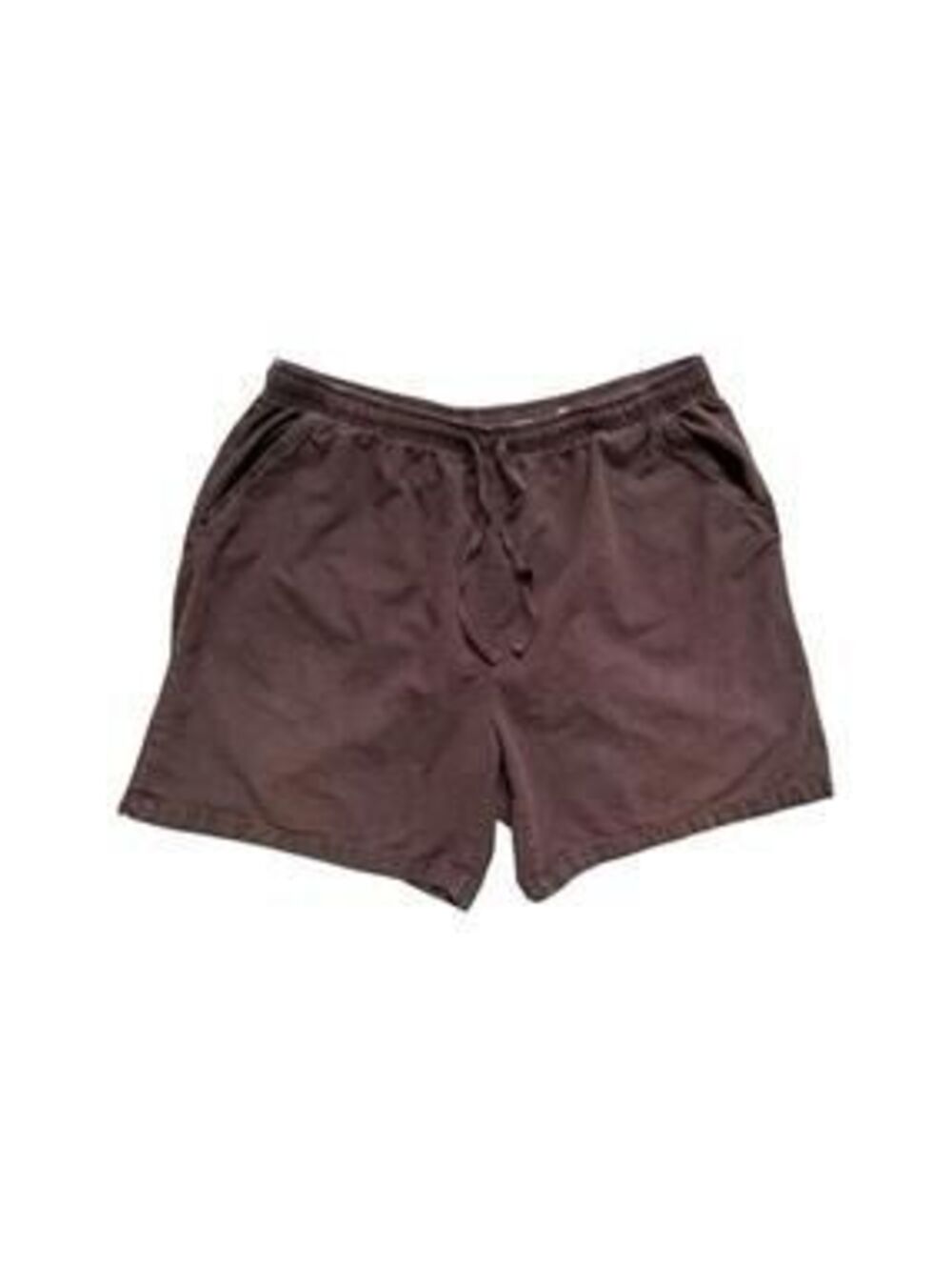 90s Vintage Erika Cotton Pull On Long Inseam Shorts Medium Brown